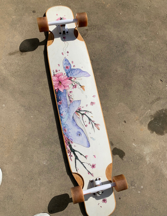 花与海洋虎舞板滑板 长板，新手板，城市东岸...