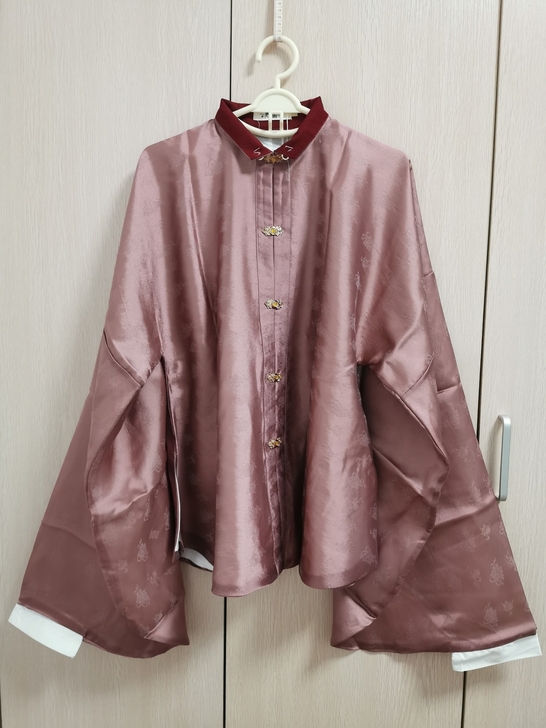云出岫原创设计立领对襟琵琶袖短袄提花纱汉服...
