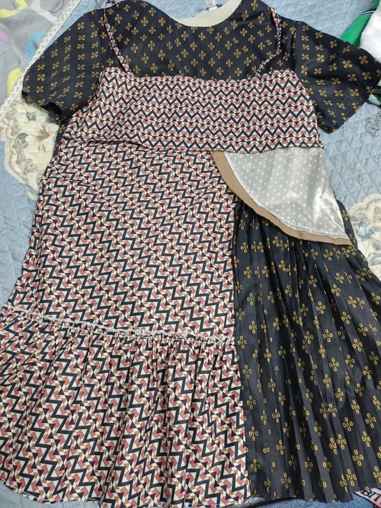 连衣裙  雪纺   地素同款