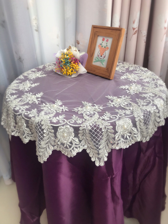 82cm圆外贸出口高档轻奢立体刺绣手工珠绣...