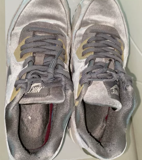 nike airmax90灰丝绒运动休闲气...