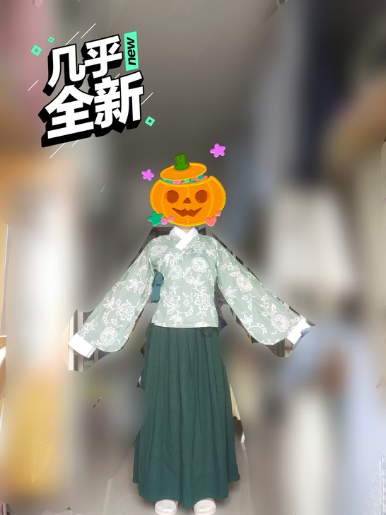 汉服 绿色 袄裙 如梦霓裳  只穿过两三次...