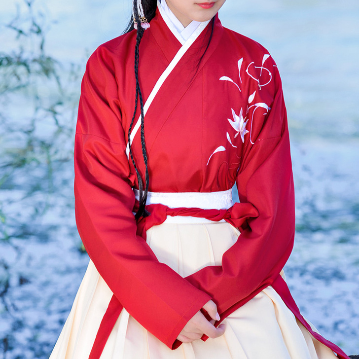 【汉服转手】如梦霓裳汉服女装交领襦裙半面双...