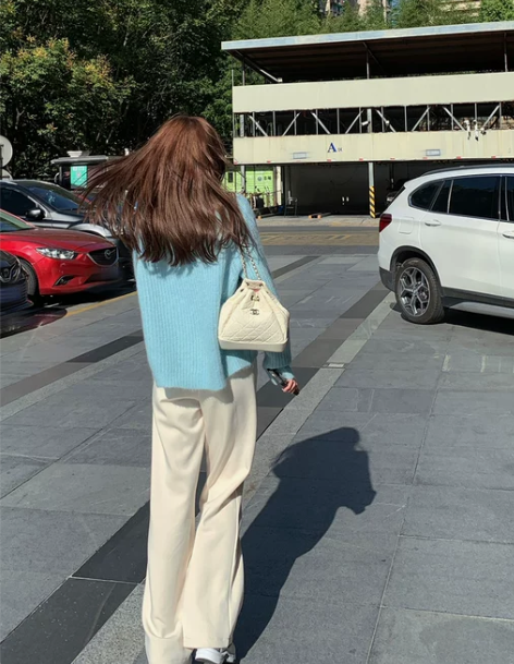 阔腿裤 垂感阔腿裤高腰女2022年秋冬新款...
