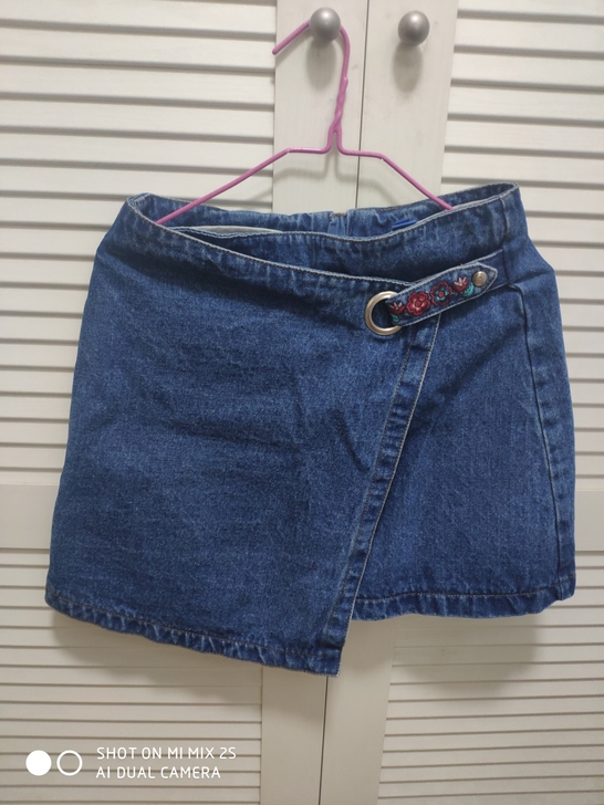 裂帛 纯棉牛仔裙 民族风 M码 全新