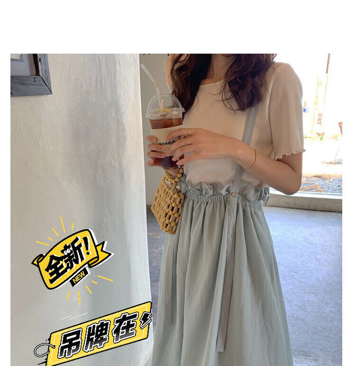 泛泛fanfan背带裙，全新带吊牌 m码