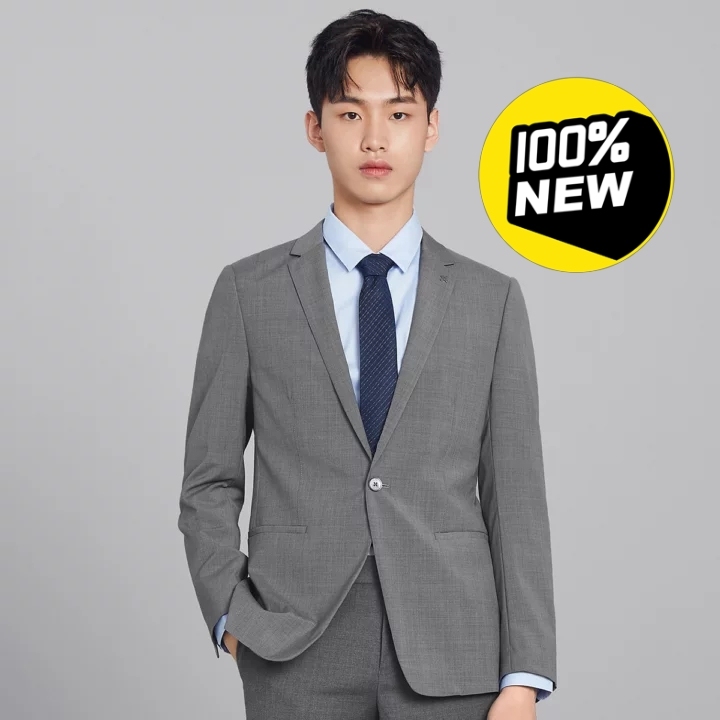 太平鸟男装2021秋季男士灰色商务休闲羊毛...