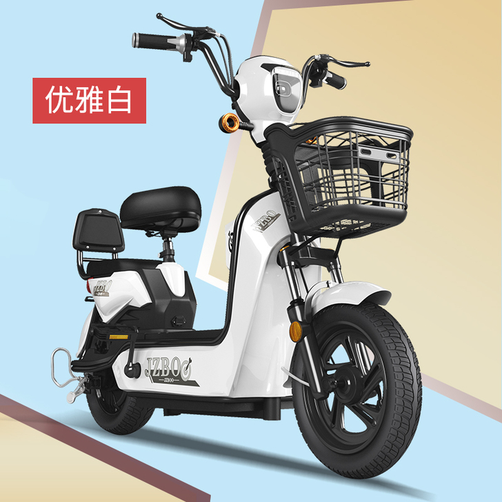 加州豹电动车新国标48V踏板助力小型电瓶车...