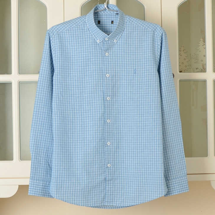 全新男士棉麻长袖衬衫。一线品牌工厂库存。