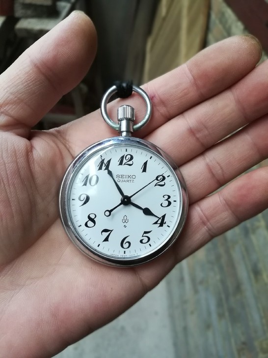 精工石英怀表7550机心