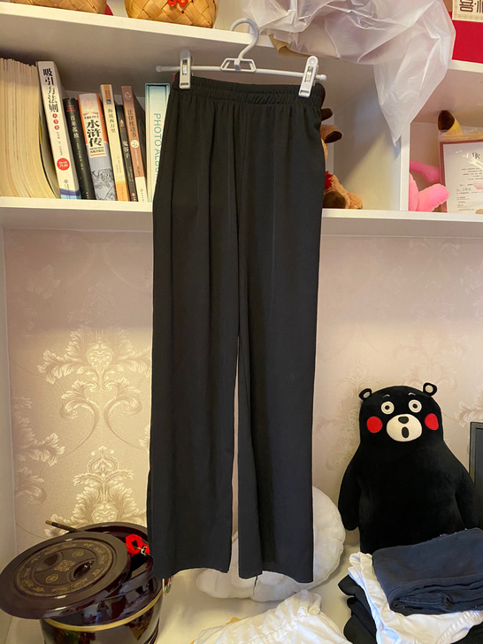 阔腿冰丝裤s码