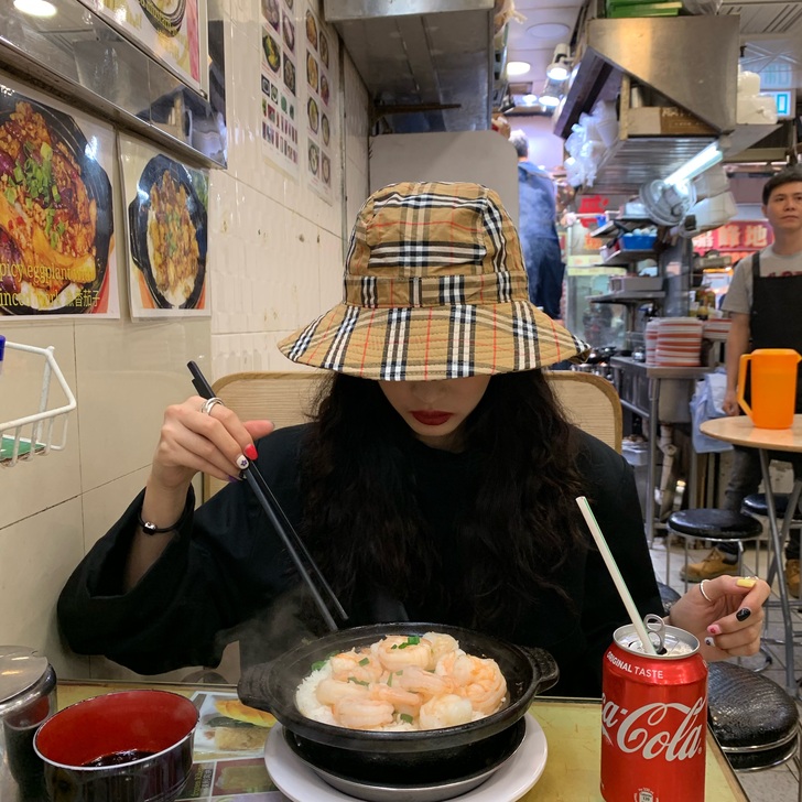 韩版休闲格子渔夫帽夏季日系文艺女帽子遮阳防...