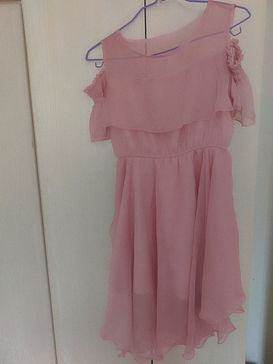 九成新豆沙色连衣裙，xxxl135斤以下能...