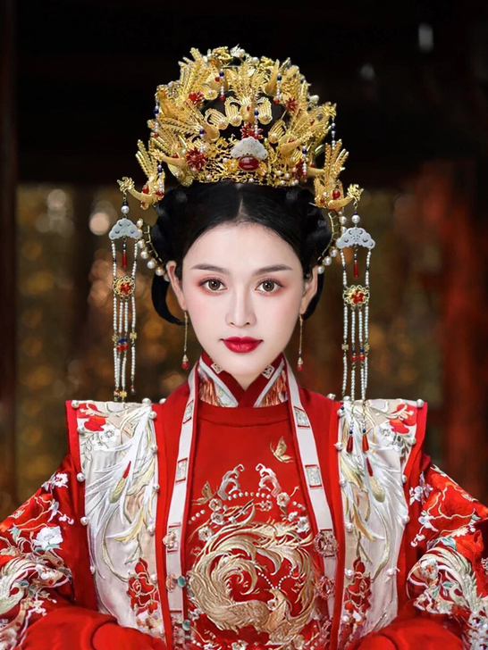 十三余鸾凤和鸣汉服婚服头饰篇