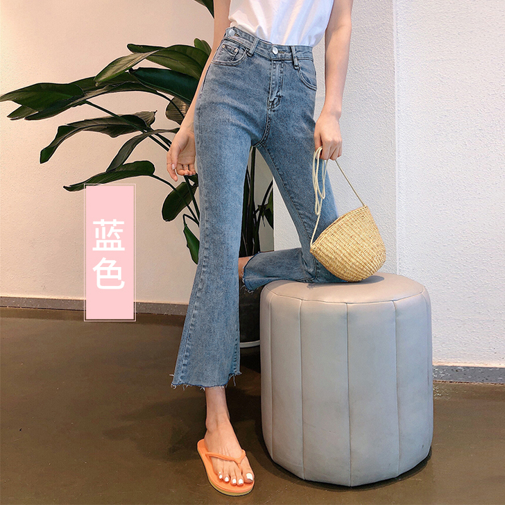 全新【38活动价】牛仔裤女喇叭2019秋季...