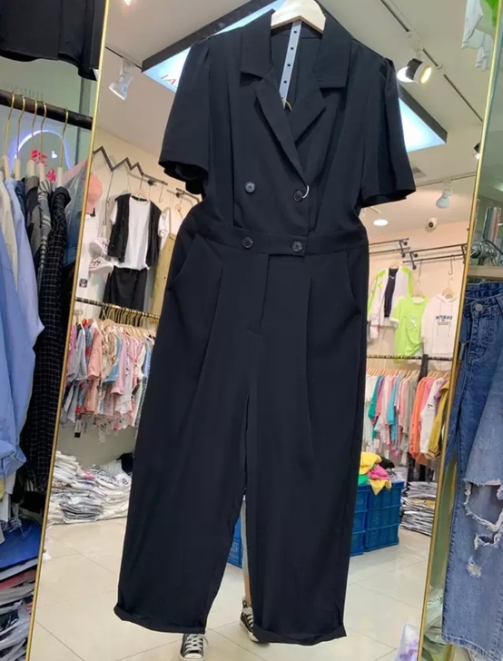 全新黑色休闲连体裤