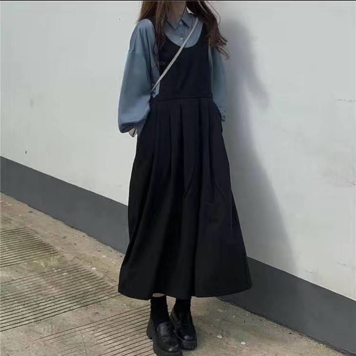 背带裙，L，列表满65包邮