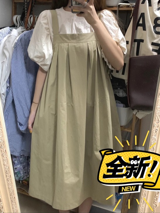 设计感小众吊带连衣裙女夏季2021年新款法...
