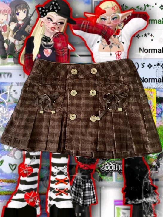 vintage美式复古半身裙