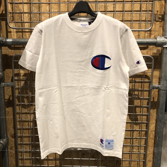 Champion短袖冠军T恤大C刺绣log...