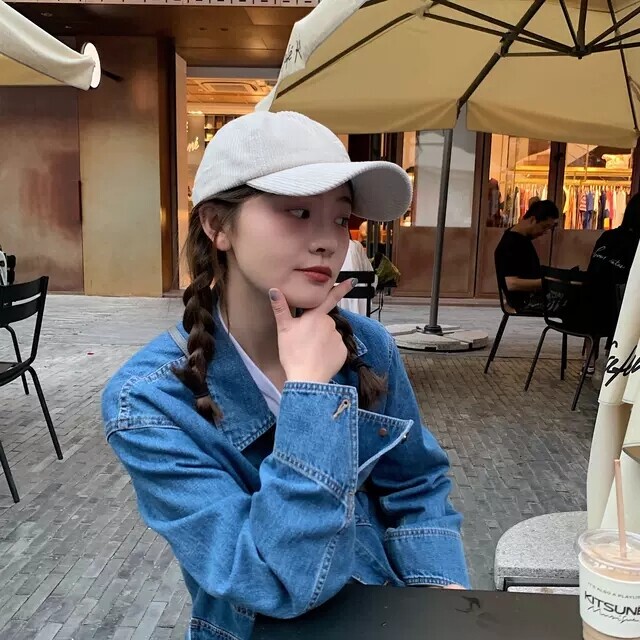 百搭王~日系复古灯芯绒光板棒球帽子男女情侣...