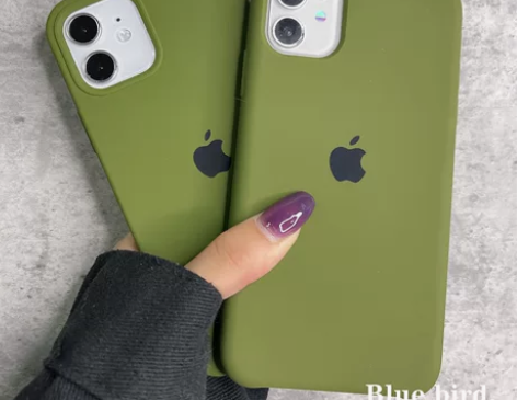 松林绿13苹果12手机壳液态硅胶iphon...