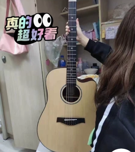 转让原价一千多的全新单板民谣吉他初学者吉他...