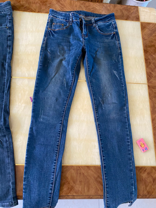 牛仔长裤、牛仔短裤（平时穿26.27码的）