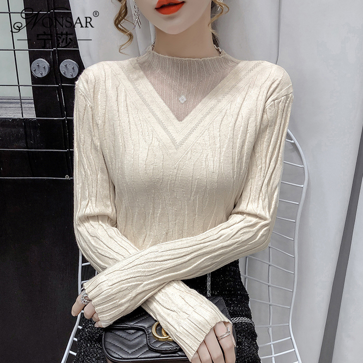 nonsar/宁莎 毛针织衫 均码我买大了...