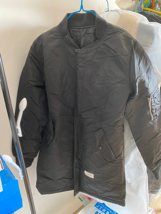 日系中长款棒球棉衣MA-1