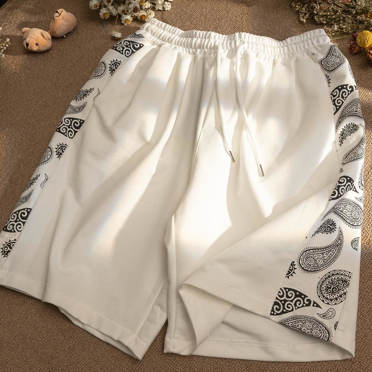 【亏本促销】篮球裤男短裤男美式高街复古拼接...