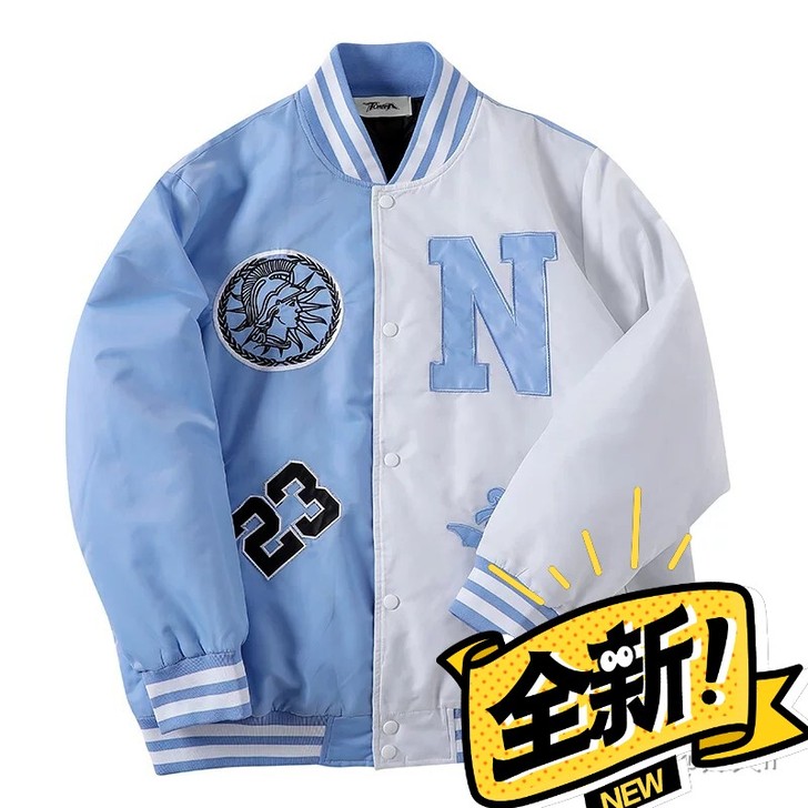 国潮原创北卡传承之UNC棒球棉服Tordn...