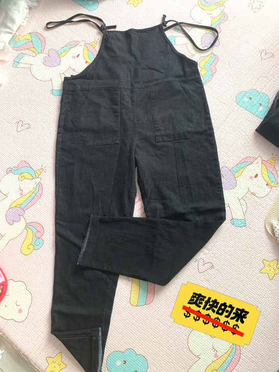 背带牛仔裤 吊带牛仔裤L码 9新