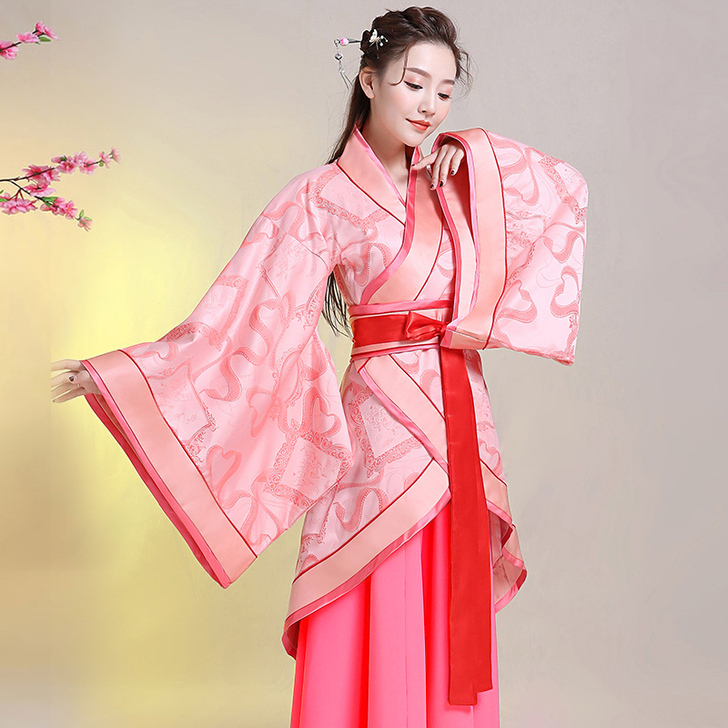 汉服，搞活动，穿过一次。送整头假发。