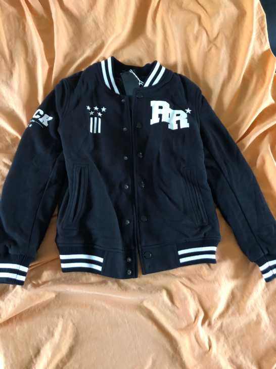 男款棒球学院休闲棉服外套