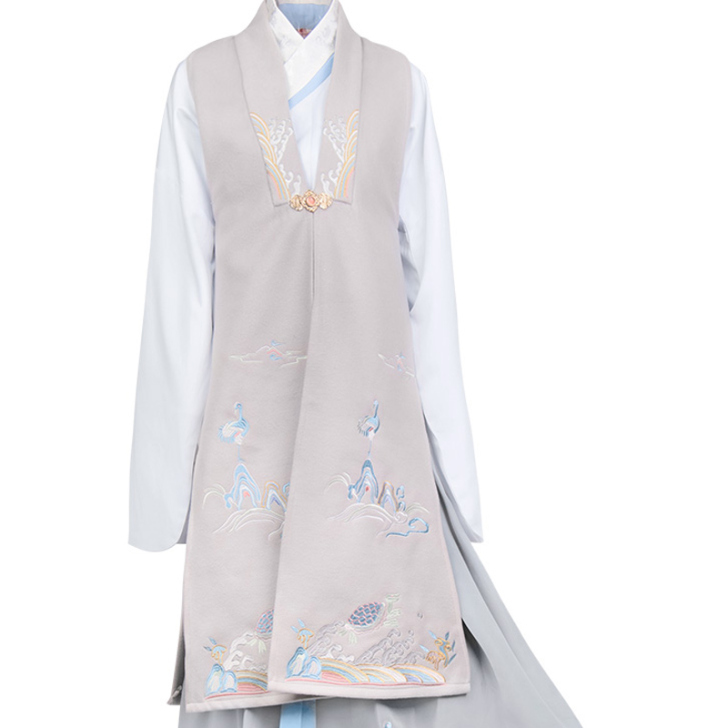 如梦霓裳 如梦霓裳汉服女装长比甲山海经昆仑...