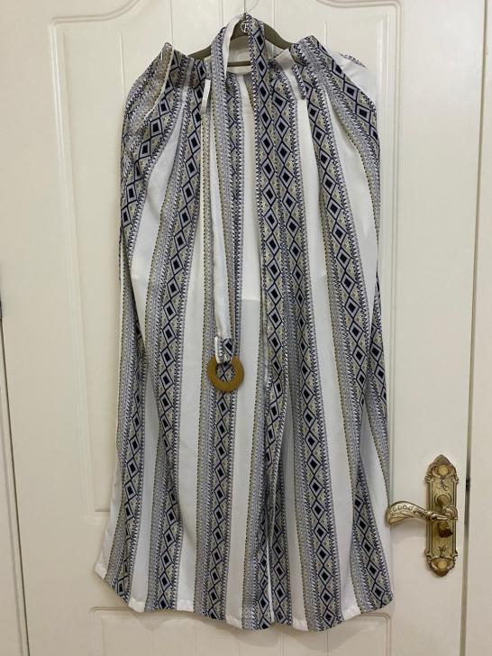 阔腿裤度假风含腰带