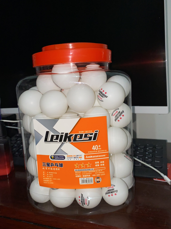 最后库存只要21一桶三星级乒乓球高分子40...