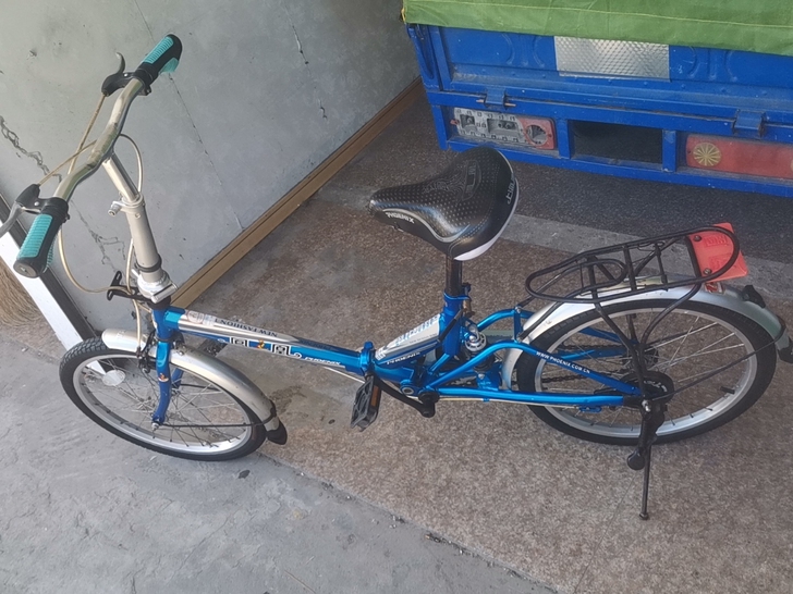 闲置二手凤凰牌折叠单车20寸自行车不邮寄