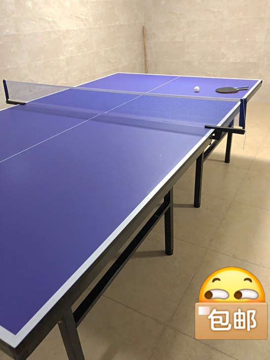 特价处理！乒乓球桌家用室内标准折叠带轮兵乒...