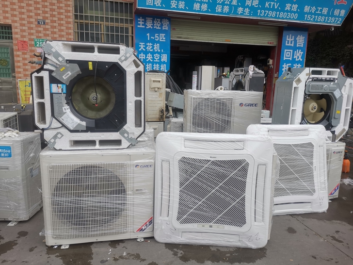 低价出售二手空调中央空调天花机5匹天花机3...