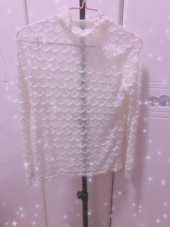 全新蕾丝衫，质量很好，实体店入