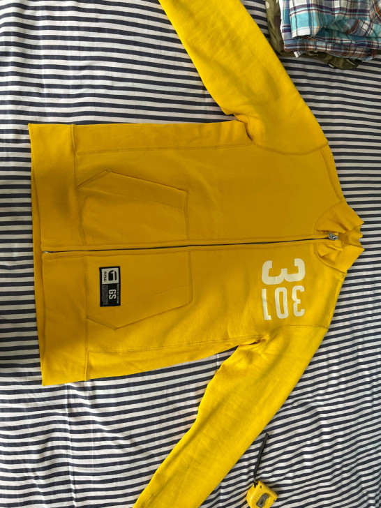 Gstar raw 男款棒球夹克,有加绒,...