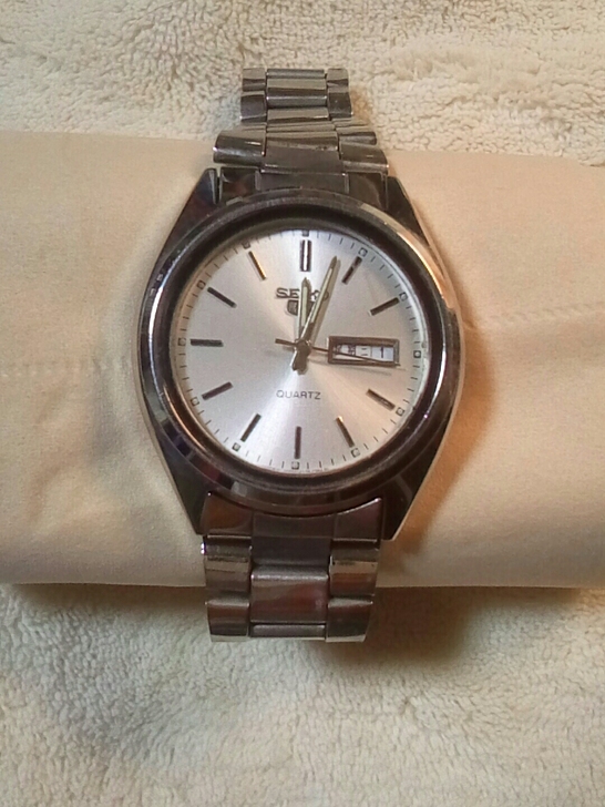 日本 SEIKO 精工 双日历 石英 男表