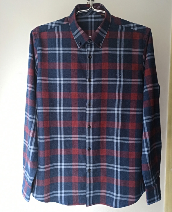 全新男士纯棉磨毛长袖衬衫，一线品牌工厂清仓。