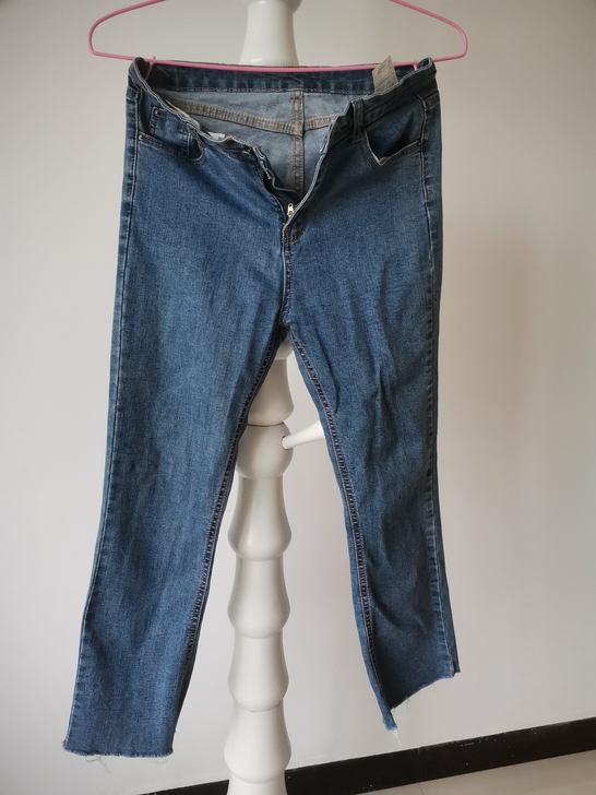 修身微喇显瘦牛仔裤春秋