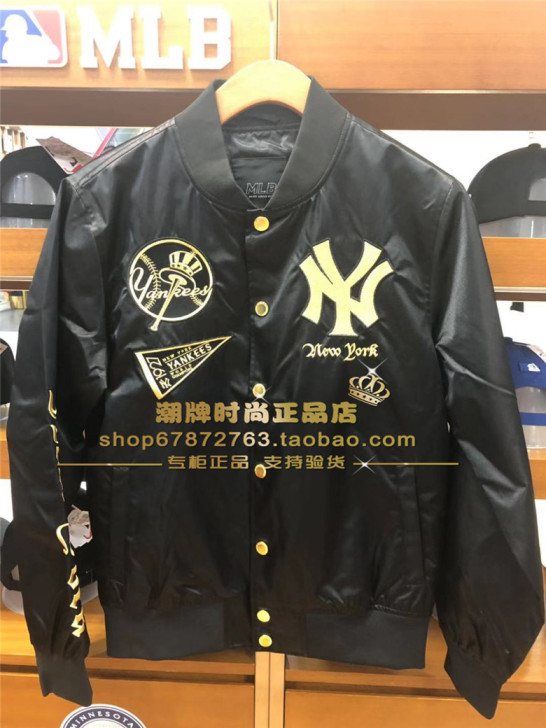 秋冬新款 MLB美棒专柜正品 男款棒球外套...