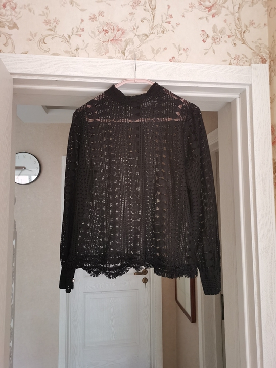 蕾丝衫气质减龄上衣2021秋新款品牌折扣女装