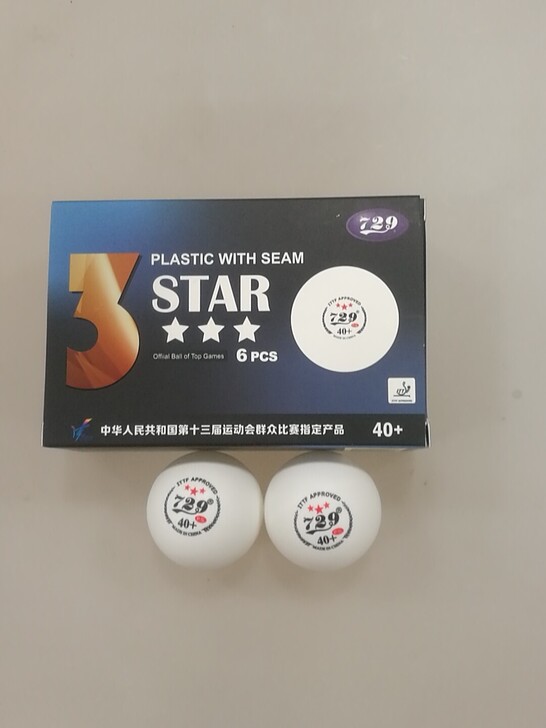 729三星有缝40+新材料6个装乒乓球，第...