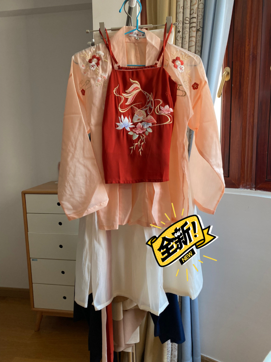 全新汉服转手：品牌【重回汉唐】三件套，上身...
